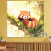 Roter Panda Leinwanddruck (Insitu (Wohnzimmer))
