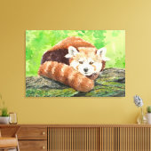 Roter Panda Leinwanddruck (Insitu (Wohnzimmer))