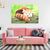 Roter Panda Leinwanddruck (Insitu (Wohnzimmer))