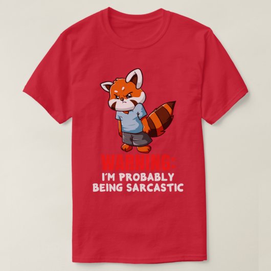 Roter Panda-Liebhaber 1 T-Shirt (Design vorne)
