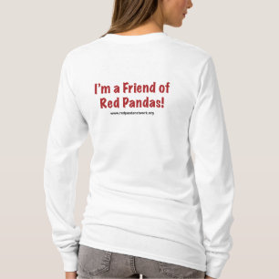 Roter Panda-Logo Longsleeve T-Shirt