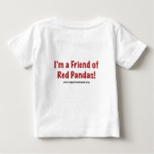 Roter Panda-Logo-T-Shirt Baby T-shirt (Rückseite)