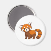 Roter Panda Magnet (Vorderseite/Rückseite)