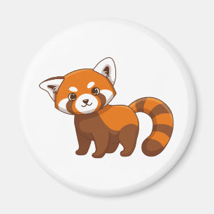 Roter Panda Magnet