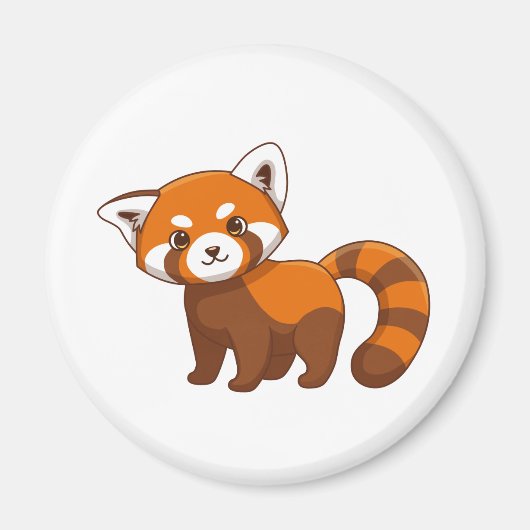 Roter Panda Magnet (Vorne)