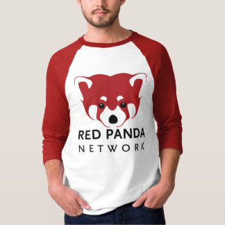 Roter Panda-Männer/Unisexbaseball T T-Shirt