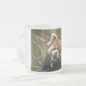 Roter Panda Mattglastasse (Vorderseite Links)