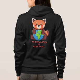 Roter Panda: Meine Bevölkerung ist sehr klein. Hoodie