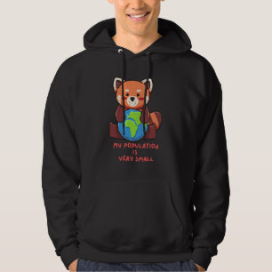 Roter Panda: Meine Bevölkerung ist sehr klein. Hoodie