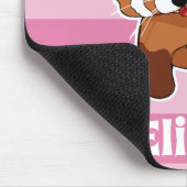 Roter Panda mit Ihrem Namen - personalisiertes Mousepad (Ecke)