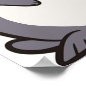 Roter Panda mit Panda Poster (Ecke)