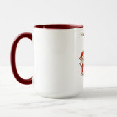 Roter Panda mit Schneemann Tasse (Links)