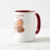 Roter Panda mit Schneemann Tasse (VorderseiteRechts)