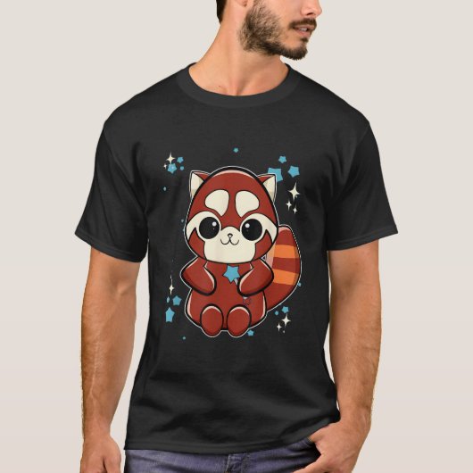 Roter Panda mit Zepter T-Shirt (Vorderseite)