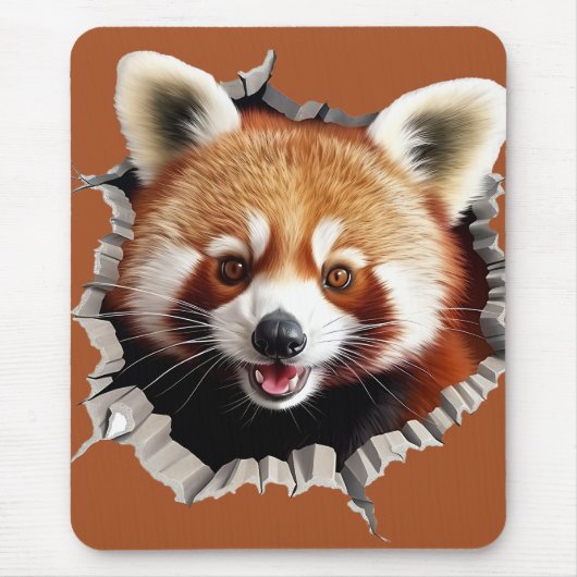 Roter Panda Mousepad (Vorne)