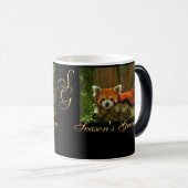 Roter Panda-Natur-Festtages-Monogramm-Tasse Verwandlungstasse (VorderseiteRechts)