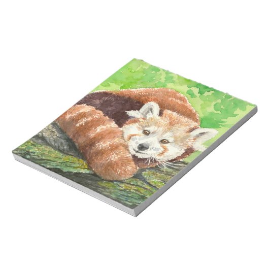Roter Panda Notizblock (Rotiert)
