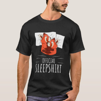 Roter Panda Offizieller Schlaf T-Shirt