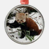Roter Panda Ornament Aus Metall (Vorne)