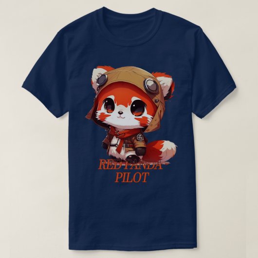 Roter Panda-Pilot 2 T-Shirt (Design vorne)