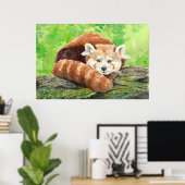 Roter Panda Poster (Heimbüro)
