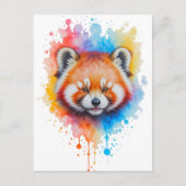 Roter Panda Postkarte (Vorderseite)