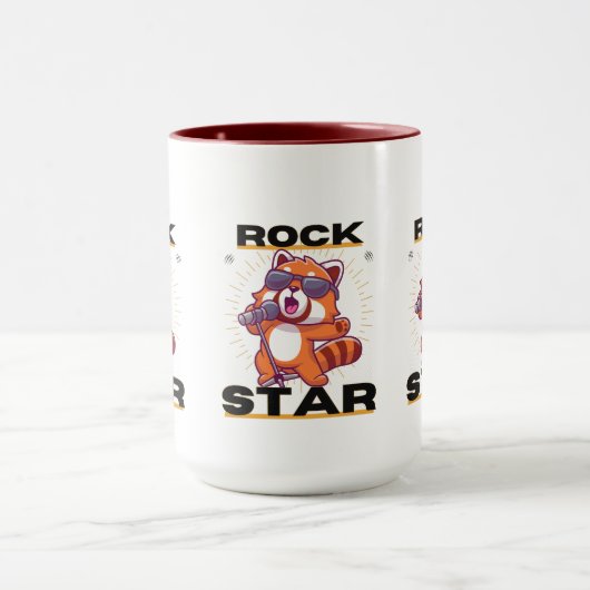 Roter Panda: Rock Star Tasse (Zentrum)