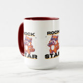 Roter Panda: Rock Star Tasse (Vorderseite Links)