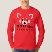 Roter Panda-roter Baseball T T-Shirt (Vorderseite)