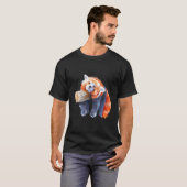Roter Panda Roter Panda Roter Panda T-Shirt (Vorne ganz)