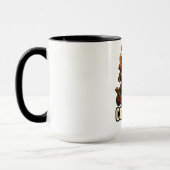 Roter Panda-Samurai mit dem Wort Mut Tasse (Links)