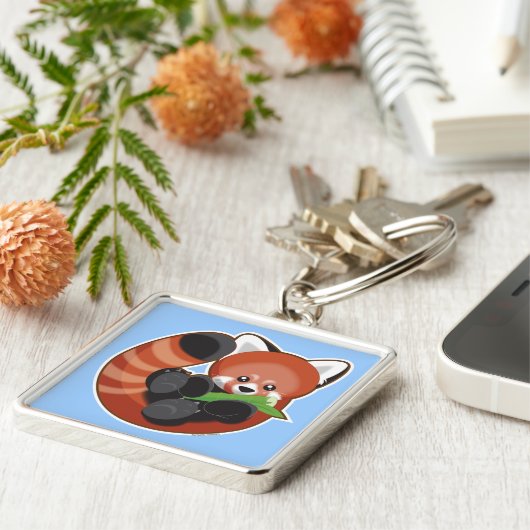 Roter Panda Schlüsselanhänger (Seite)