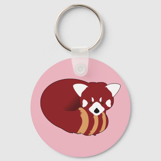 Roter Panda Schlüsselanhänger (Vorderseite)