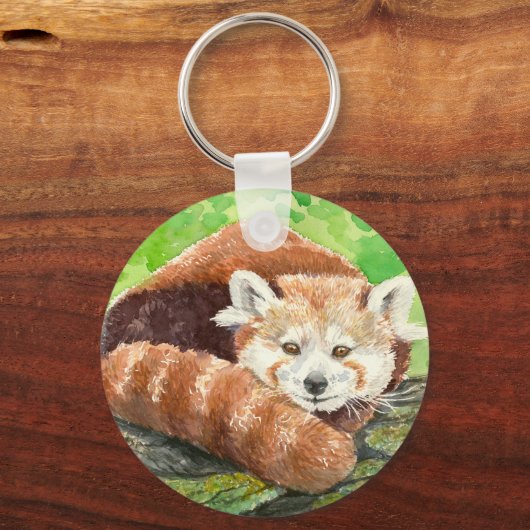 Roter Panda Schlüsselanhänger (Vorderseite)