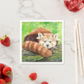 Roter Panda Serviette (Beispiel)