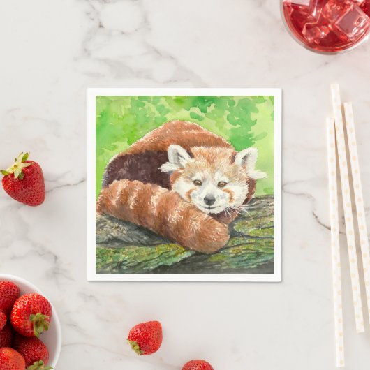 Roter Panda Serviette (Beispiel)