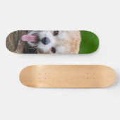 Roter Panda Skateboard (Horizontal)