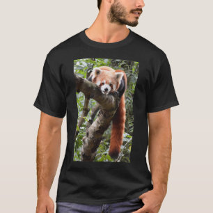 Roter Panda-Stil T-Shirt