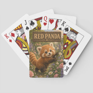 Roter Panda Süßes Baby-Geschichtenbuch-Nursery-Tie Spielkarten