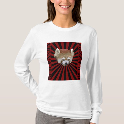 roter Panda T-Shirt (Vorderseite)