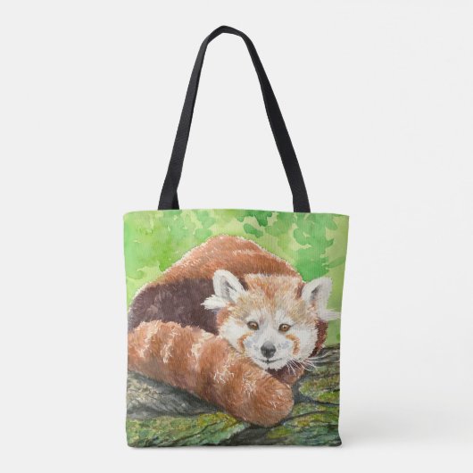Roter Panda Tasche (Rückseite)