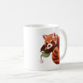 Roter Panda-Tee-Zeit Kaffeetasse (VorderseiteRechts)