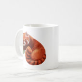 Roter Panda-Tee-Zeit Kaffeetasse (Vorderseite Links)