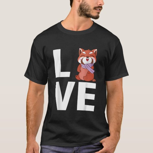 Roter Panda Tier Roter Panda T-Shirt (Vorderseite)