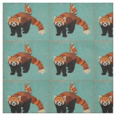 Roter Panda-u. Eulen-Gewebe Stoff (Muster)