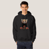 Roter Panda und Rose Hoodie (Vorne ganz)