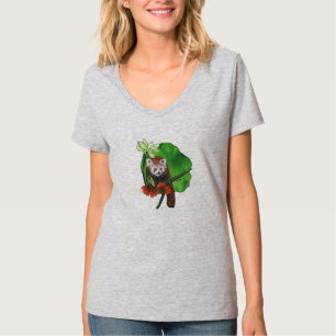 Roter Panda und Sitzgelegenheiten T-Shirt