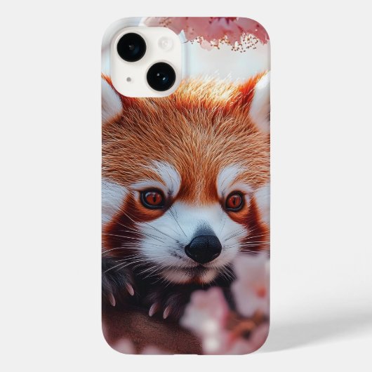 Roter Panda unter den Kirschblüten Case-Mate iPhone Hülle (Rückseite)