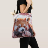 Roter Panda unter den Kirschblüten Tasche (Von Nahem)