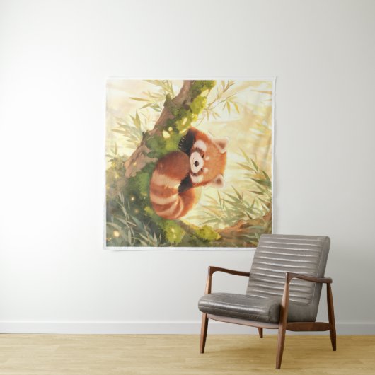 Roter Panda Wandteppich (Beispiel (Horizontal))